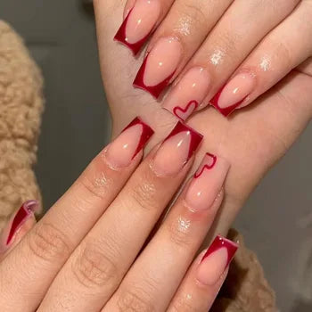 24 Pc French Press On Nails
